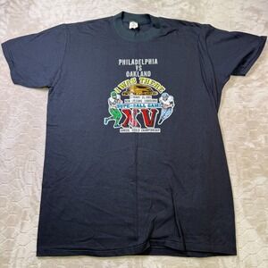 VTG Super Bowl XV Parking Lot Bootleg Iron On Shirt Sz XL Single Stitch USA Made